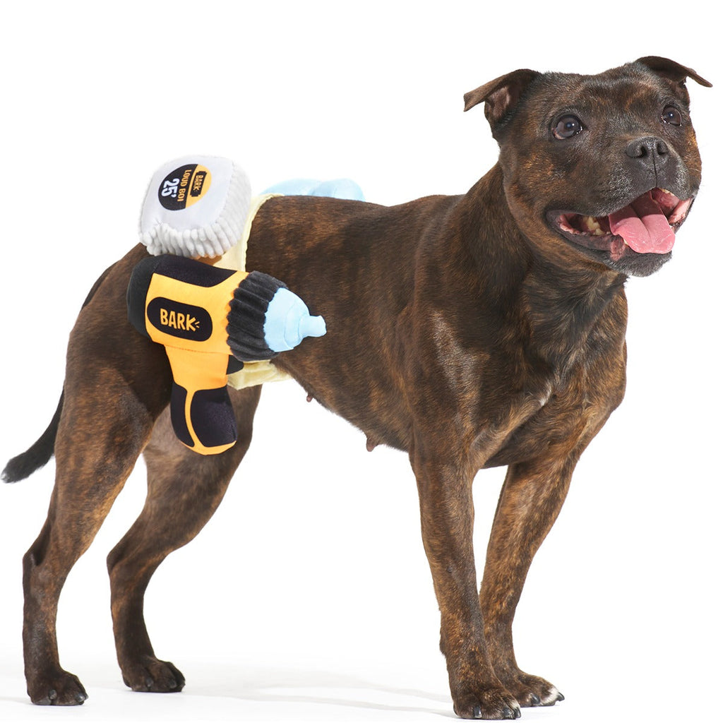 Fixer Pupper Tool Belt Plush Wearable Multi-Part Dog Toy