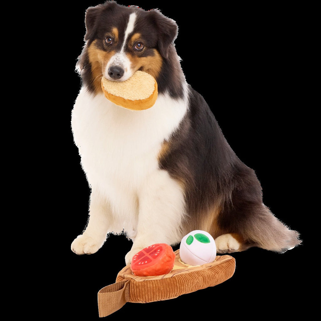 Antipawsto Board Plush Multi-Part + Enrichment Dog Toy