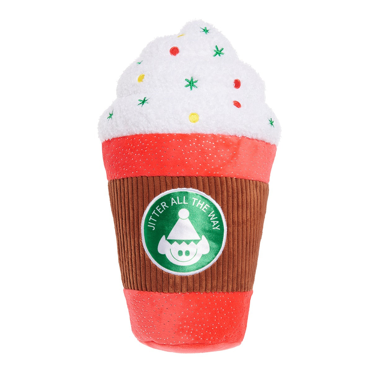 Jumbo Jingle Latte Plush Extra-Large Dog Toy