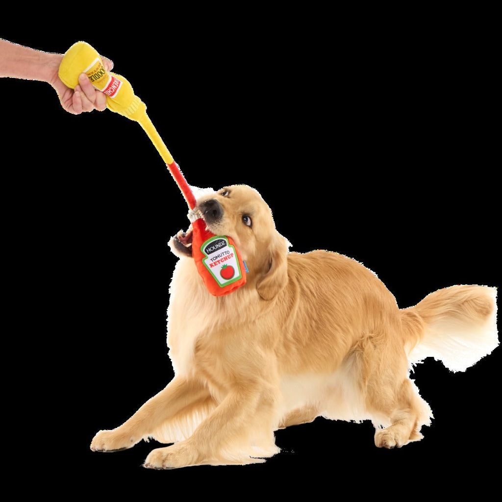 Pass The Condimutts Plush Tug Dog Toy
