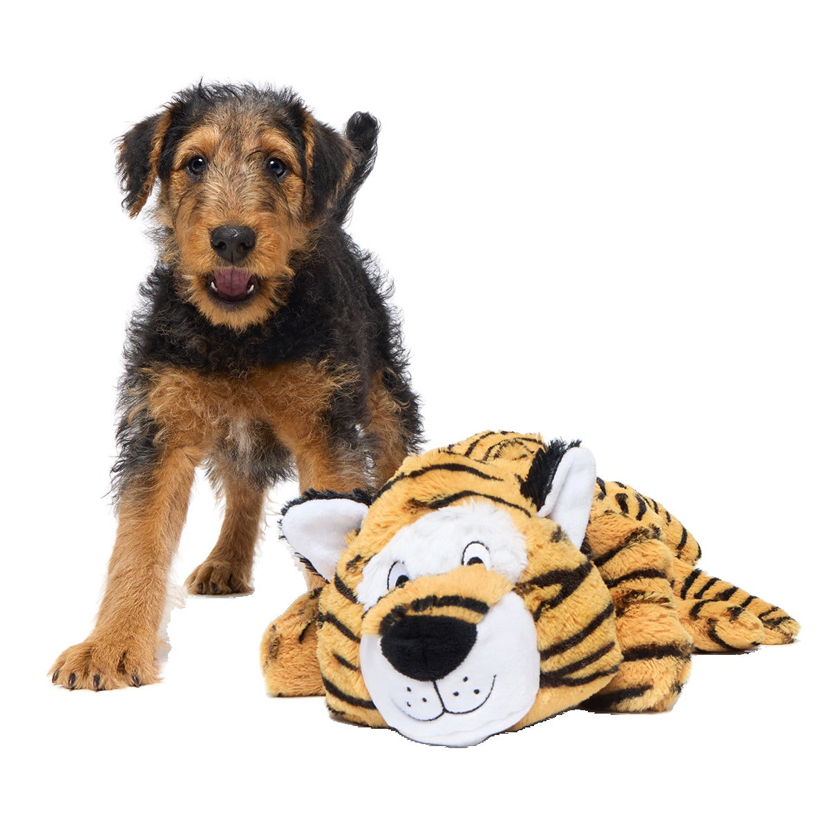 Benji the Bouncing Tiger Plush Extra-Large + Tug Dog Toy