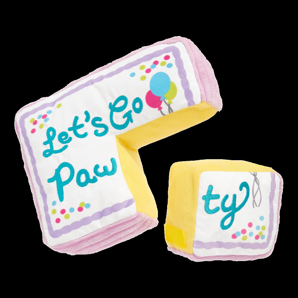 Piece Of Sheet Cake Plush Multi-Part Dog Toy