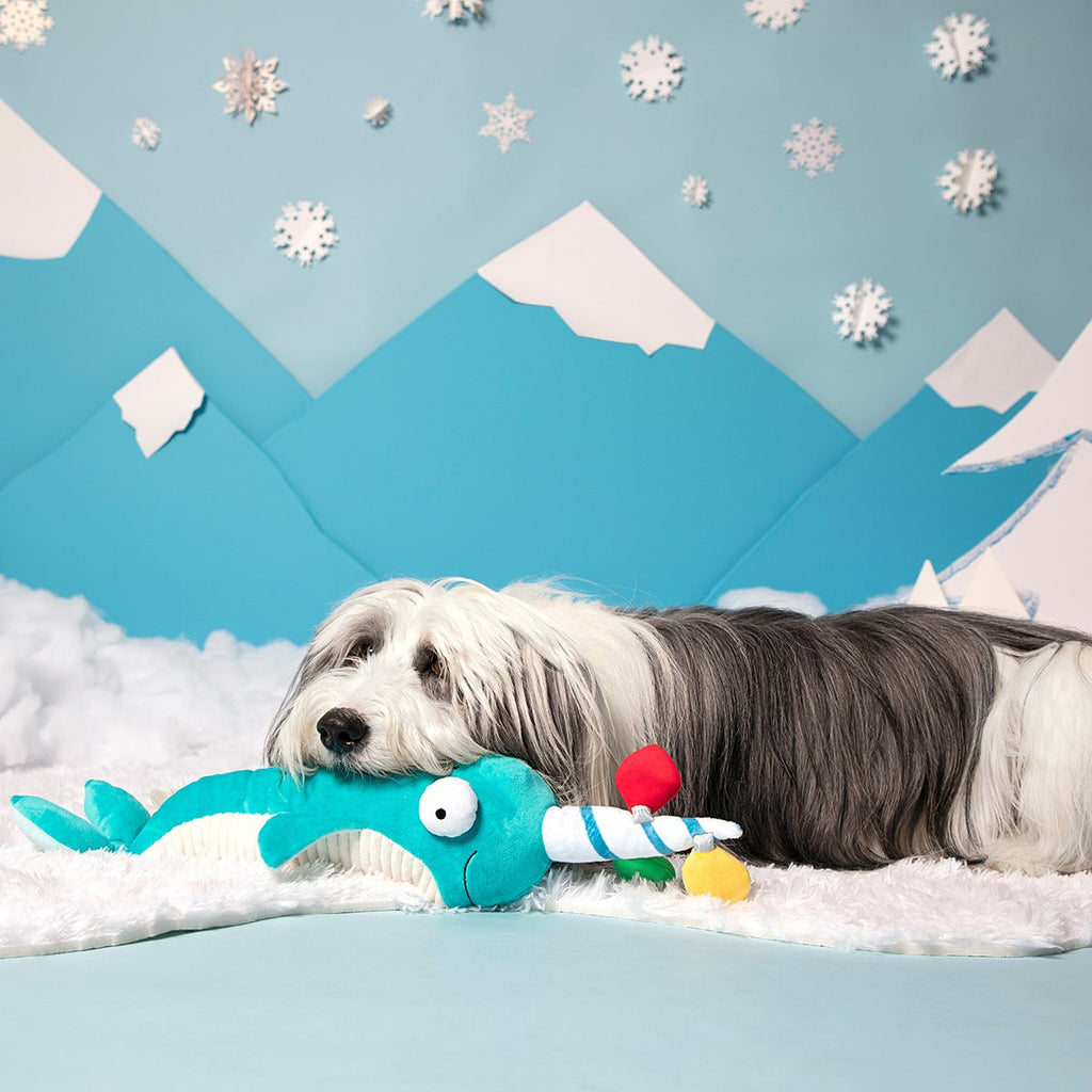 Deck the Narwhal Plush XXL Tug Dog Toy