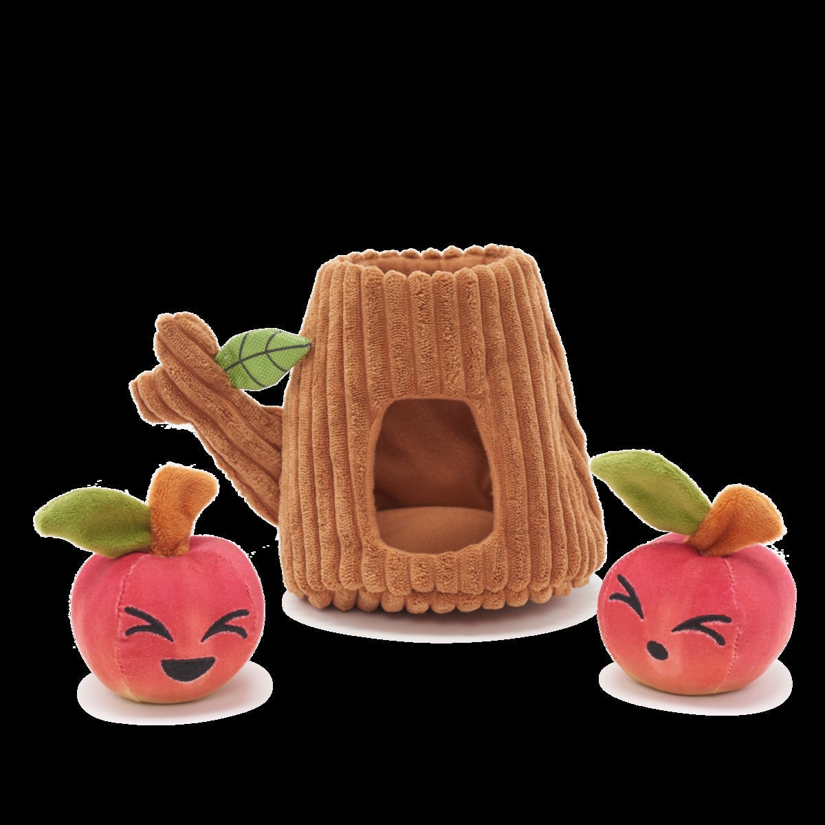 Them Apples Plush Multi-Part + Fetch + Enrichment Dog Toy