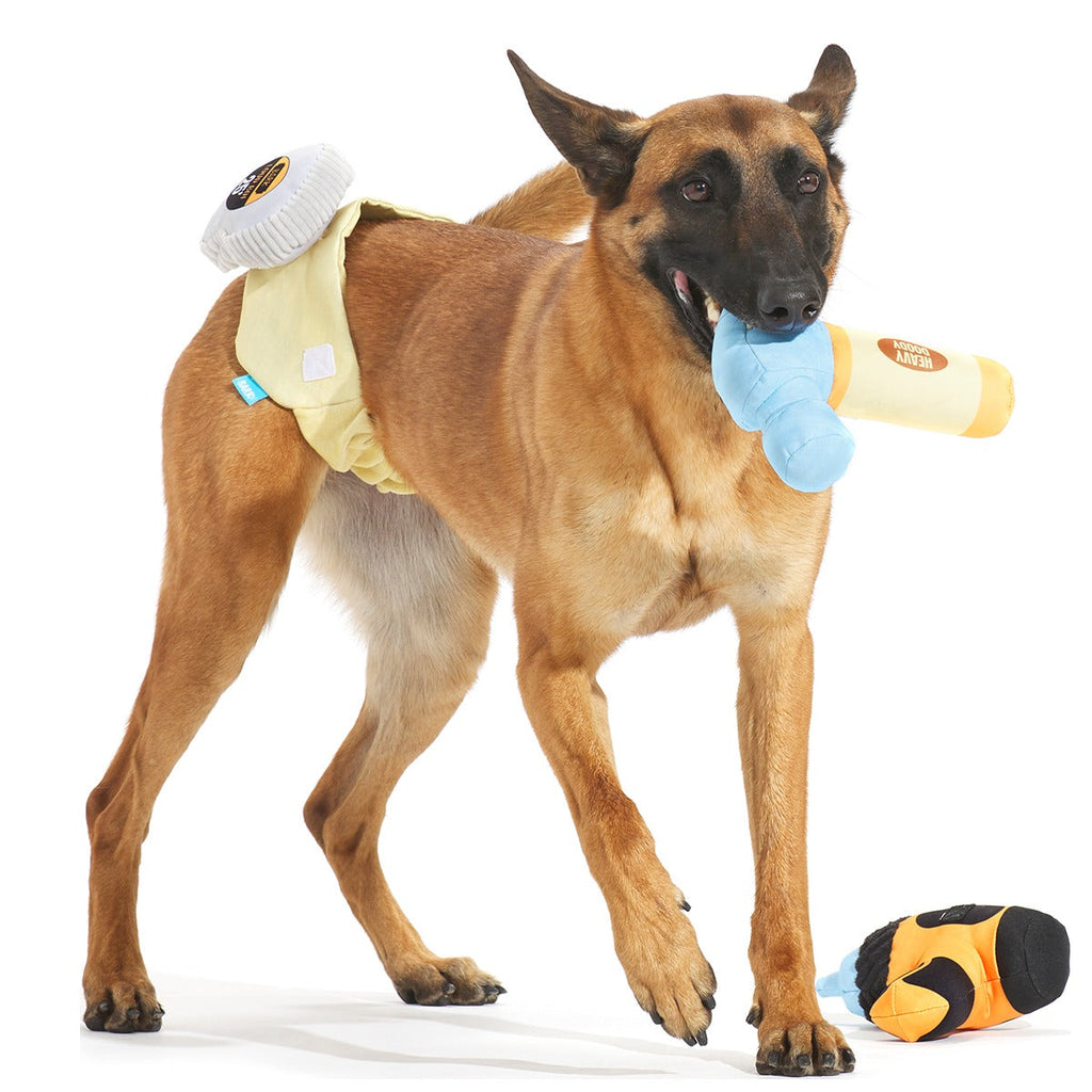 Fixer Pupper Tool Belt Plush Wearable Multi-Part Dog Toy