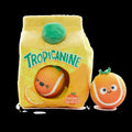Fresh Squeaked OJ Plush Multi-Part + Enrichment + Fetch Dog Toy