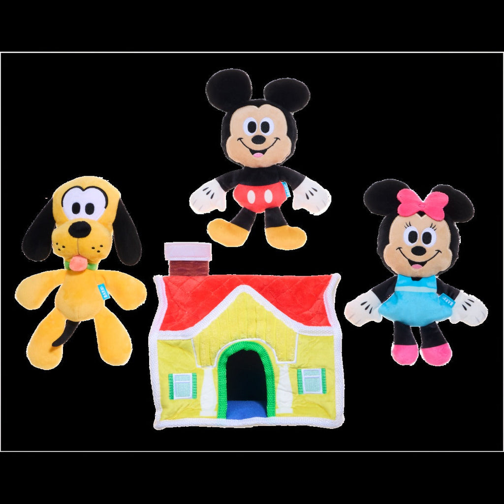 House of Mouse Plush Multi-Part + Enrichment Dog Toy