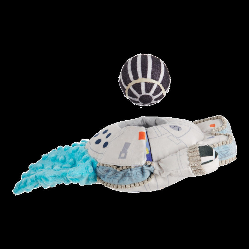 Ultimutt Milennium FalconTM Plush Multi-Part + Fetch Dog Toy