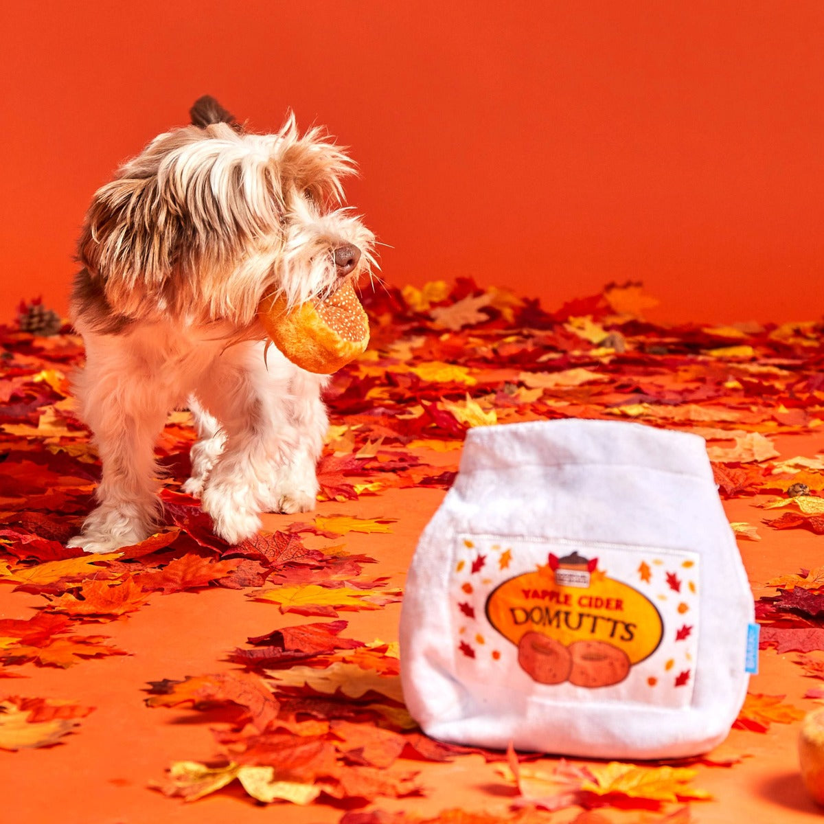 Apple Cider Domutts Plush Multi-Part + Enrichment Dog Toy