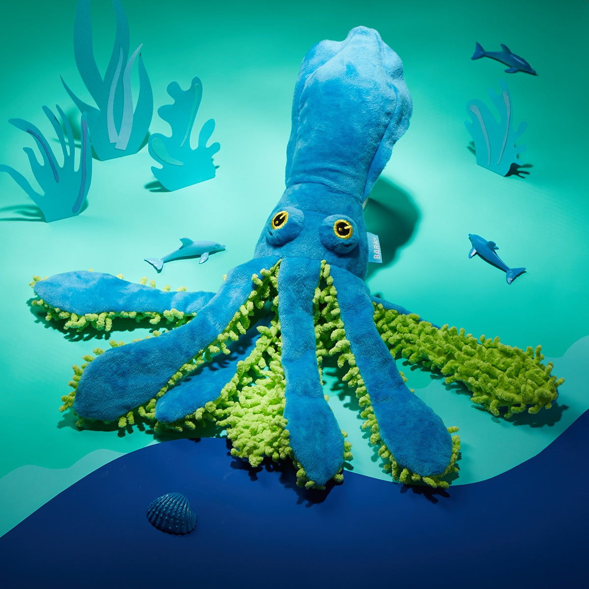 Shifty Sid the Squid Plush Extra-Large + Tug Dog Toy