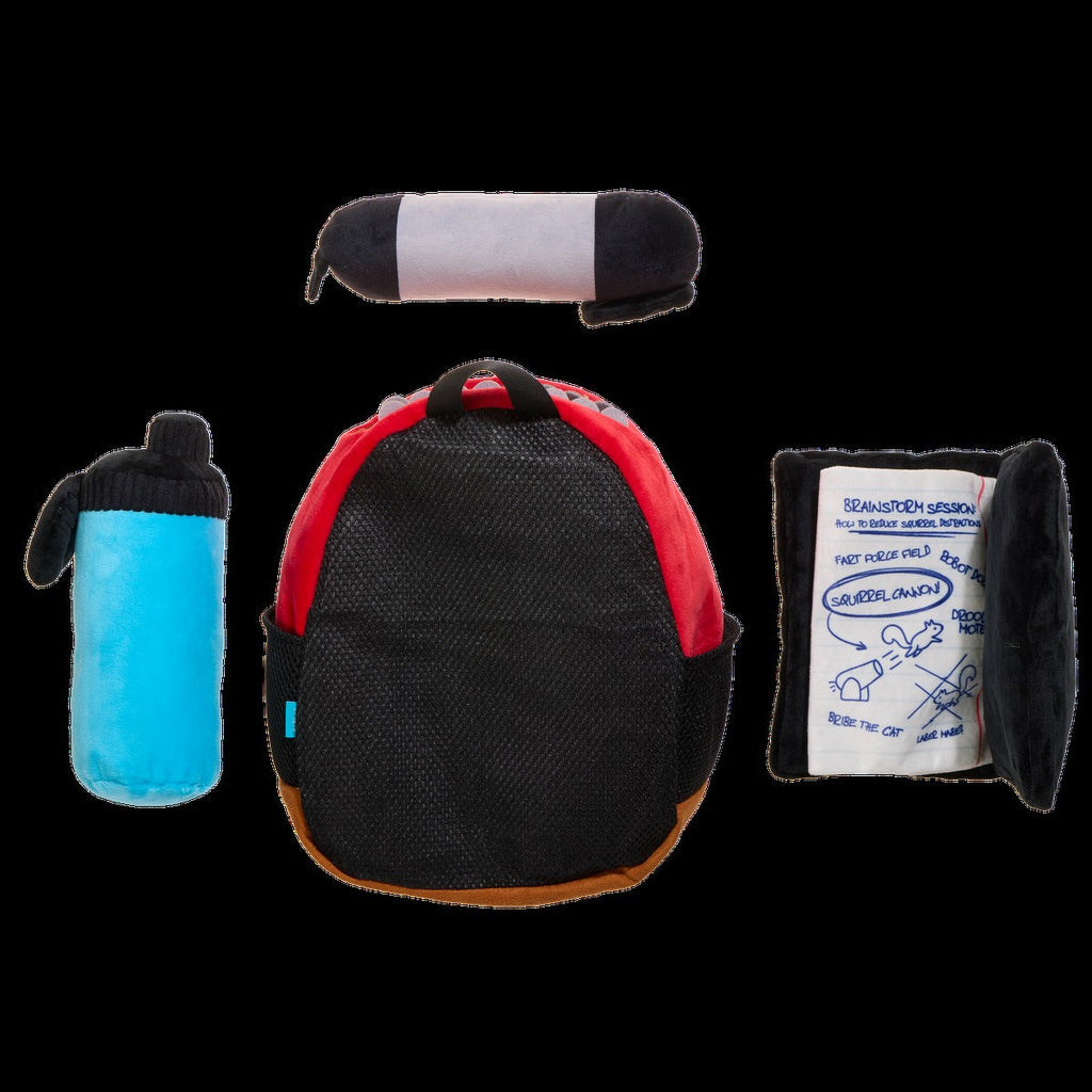 Teacher's Pet Backpack Plush Extra-Large + Multi-Part + Enrichment Dog Toy