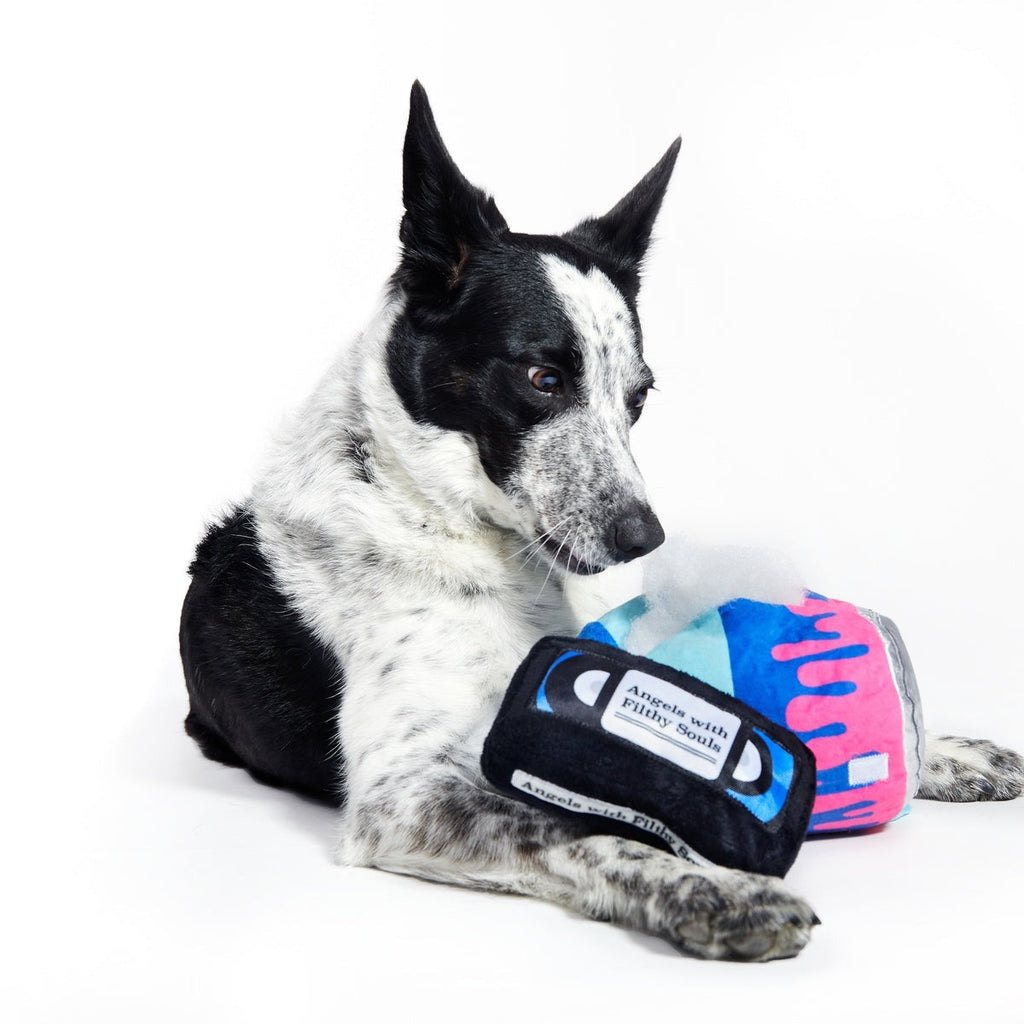 Kevin's Paint Can Plush Tug Dog Toy