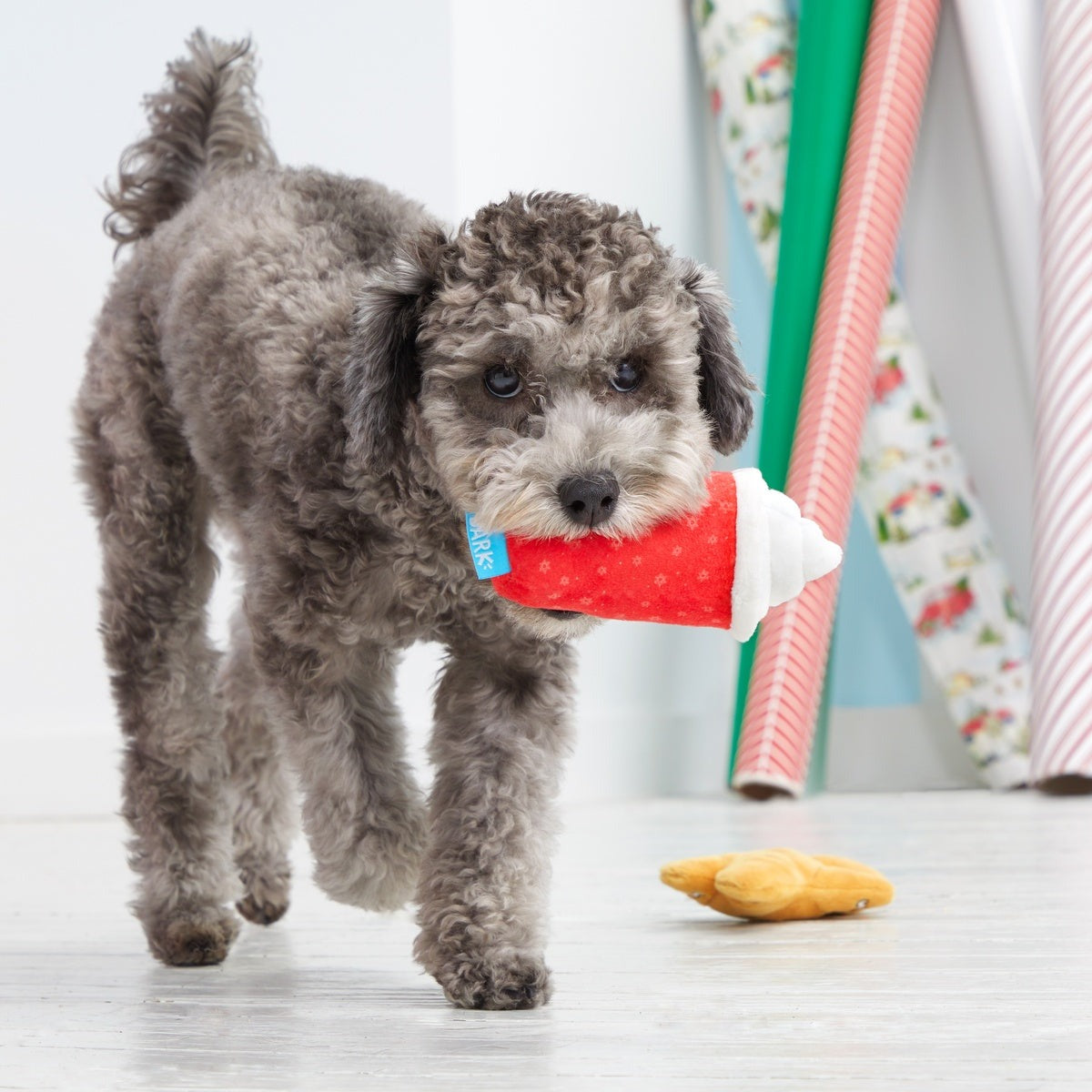 Jitterbread Man Plush Multi-Part Dog Toy