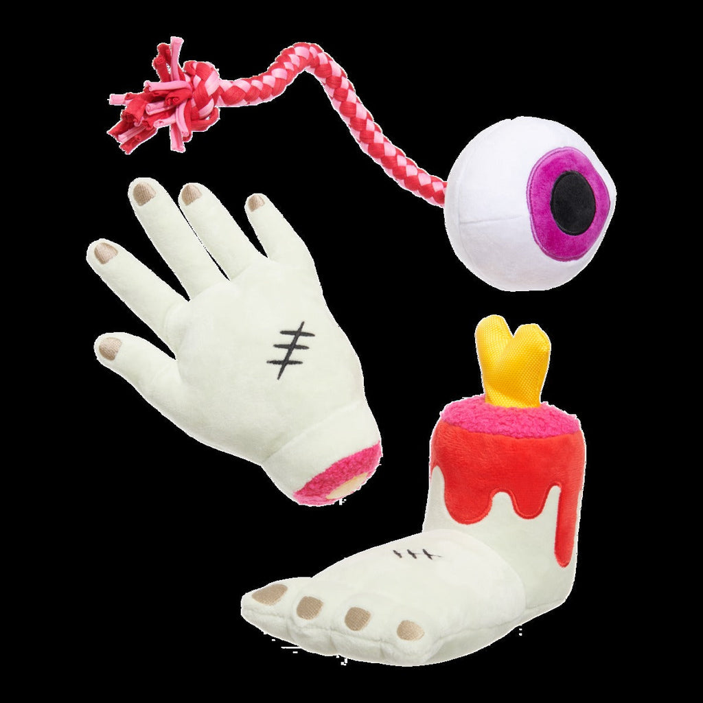 The Part-y Pack Plush Multi-Part + Tug Dog Toy