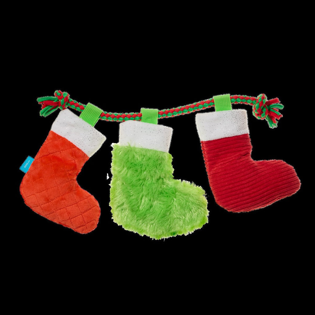 Well Hung Stockings Plush Tug Dog Toy