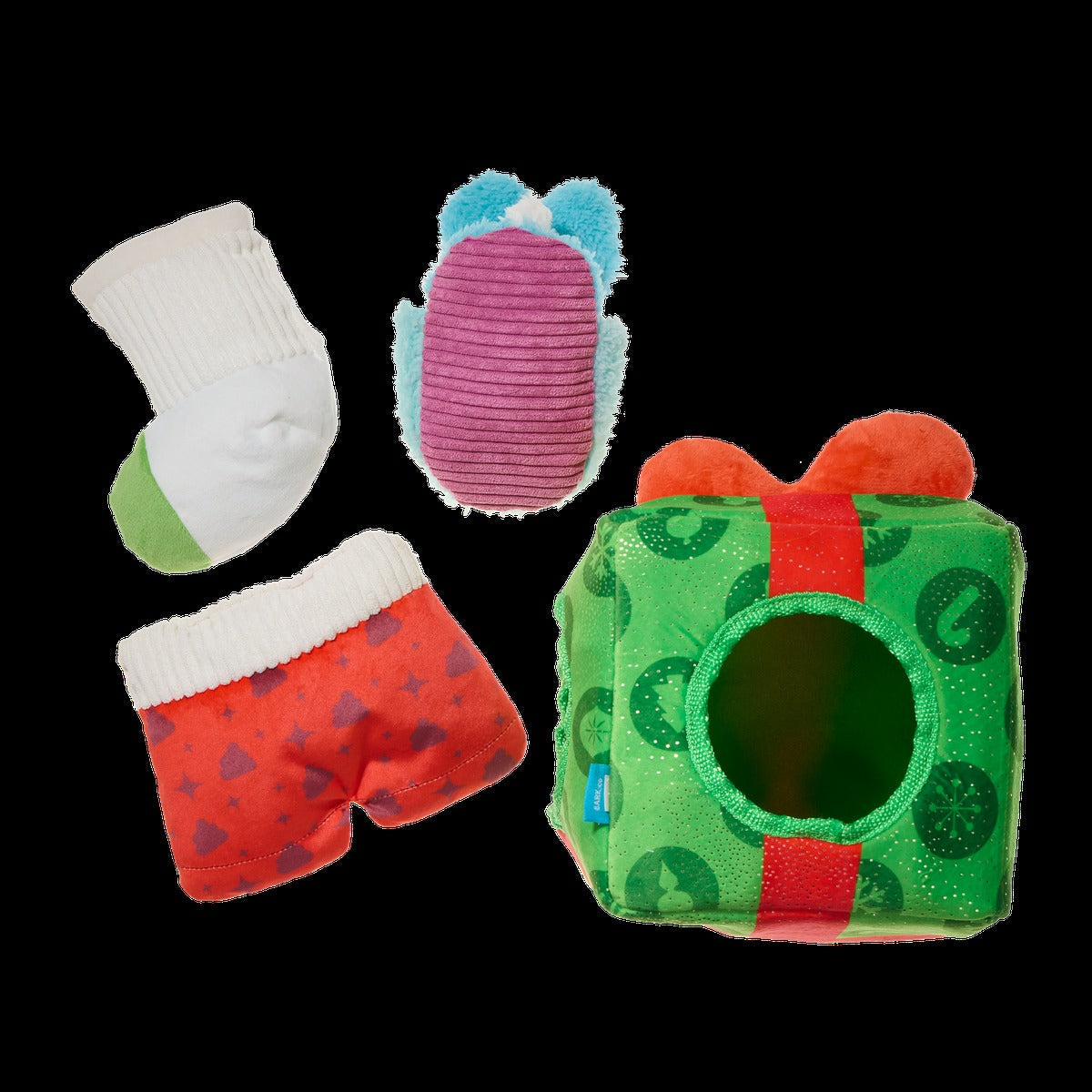 Holly Day's Presents Plush Extra-Large + Multi-Part + Enrichment Dog Toy