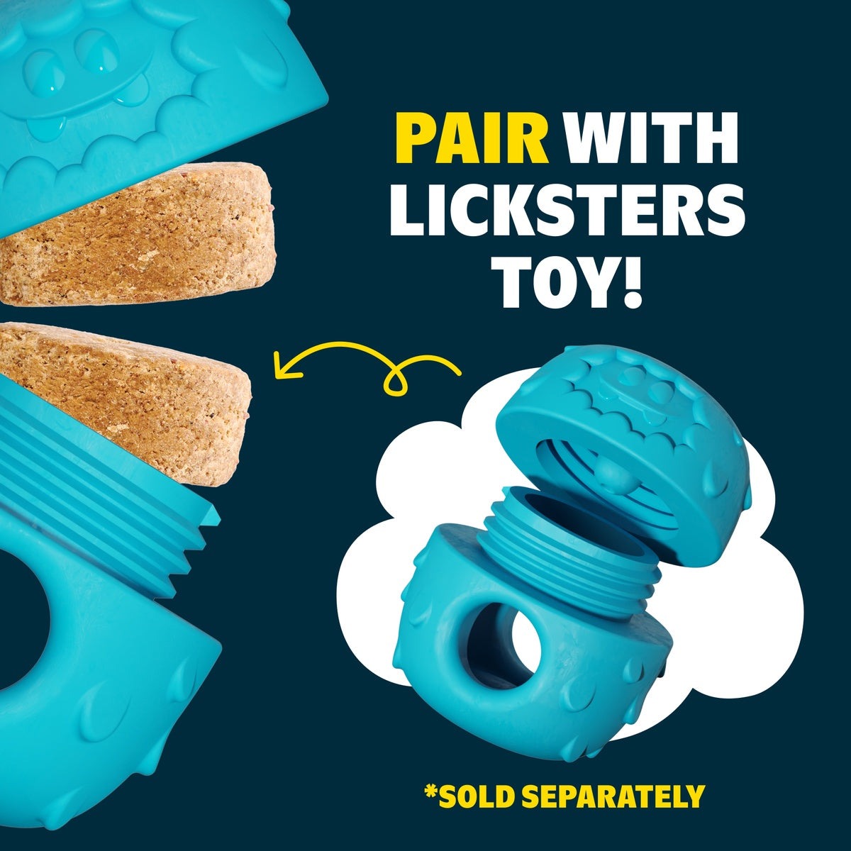 Licksters Treat Peanut Butter + Beef Treats 7 oz Refill