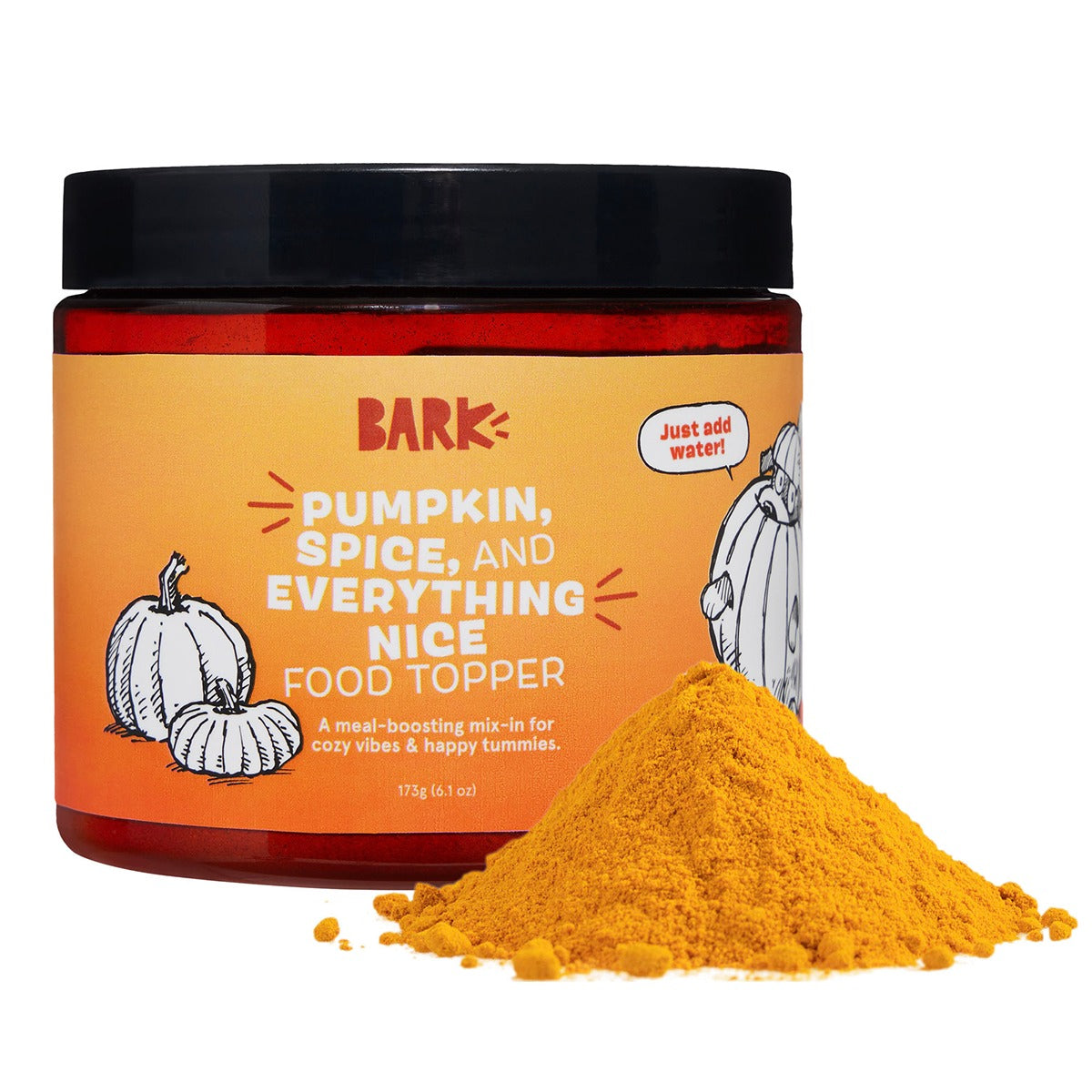 Pumpkin Spice, And Everything Nice Vegetarian Dog Food Meal Topper
