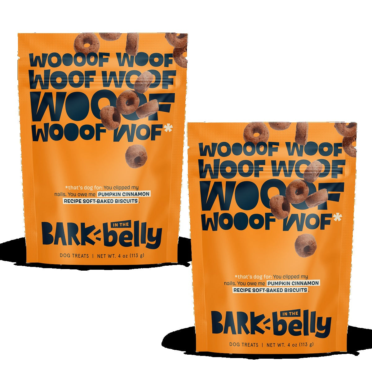 Soft-Baked Biscuits Pumpkin Cinnamon Recipe Dog Treats, 2-Pack