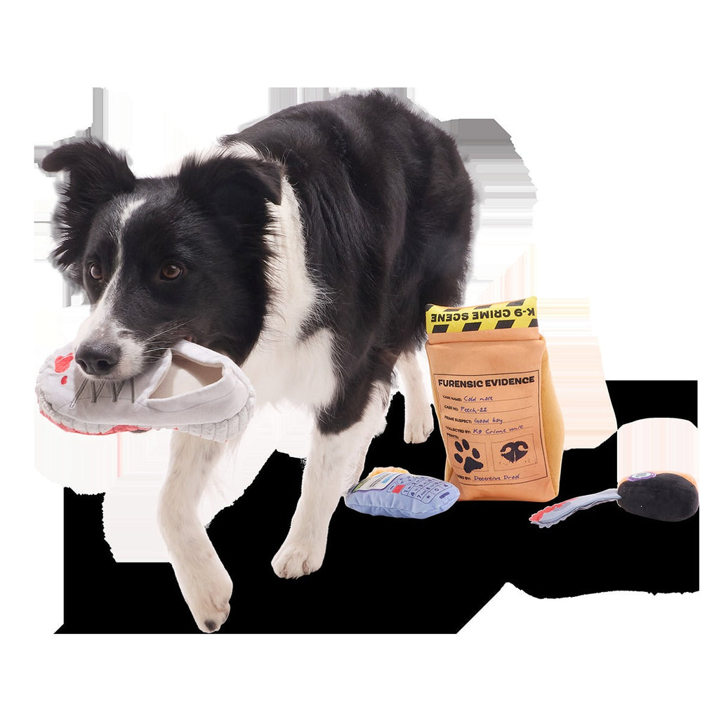 Buried Evidence Plush Multi-Part + Enrichment Dog Toy