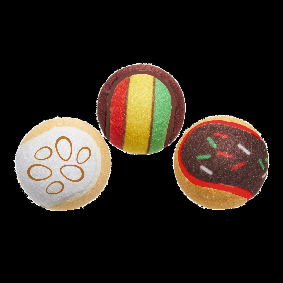 Ballscoti Cookies Plush Multi-Part Fetch Dog Toy