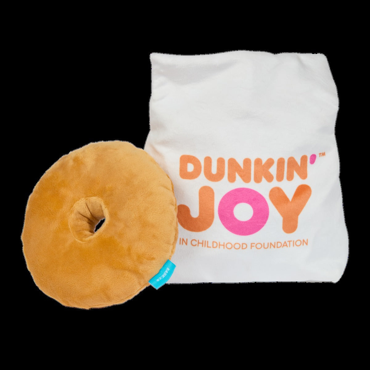 Dunkin'® Chocolate Frosted Donut Plush Multi-Part Dog Toy