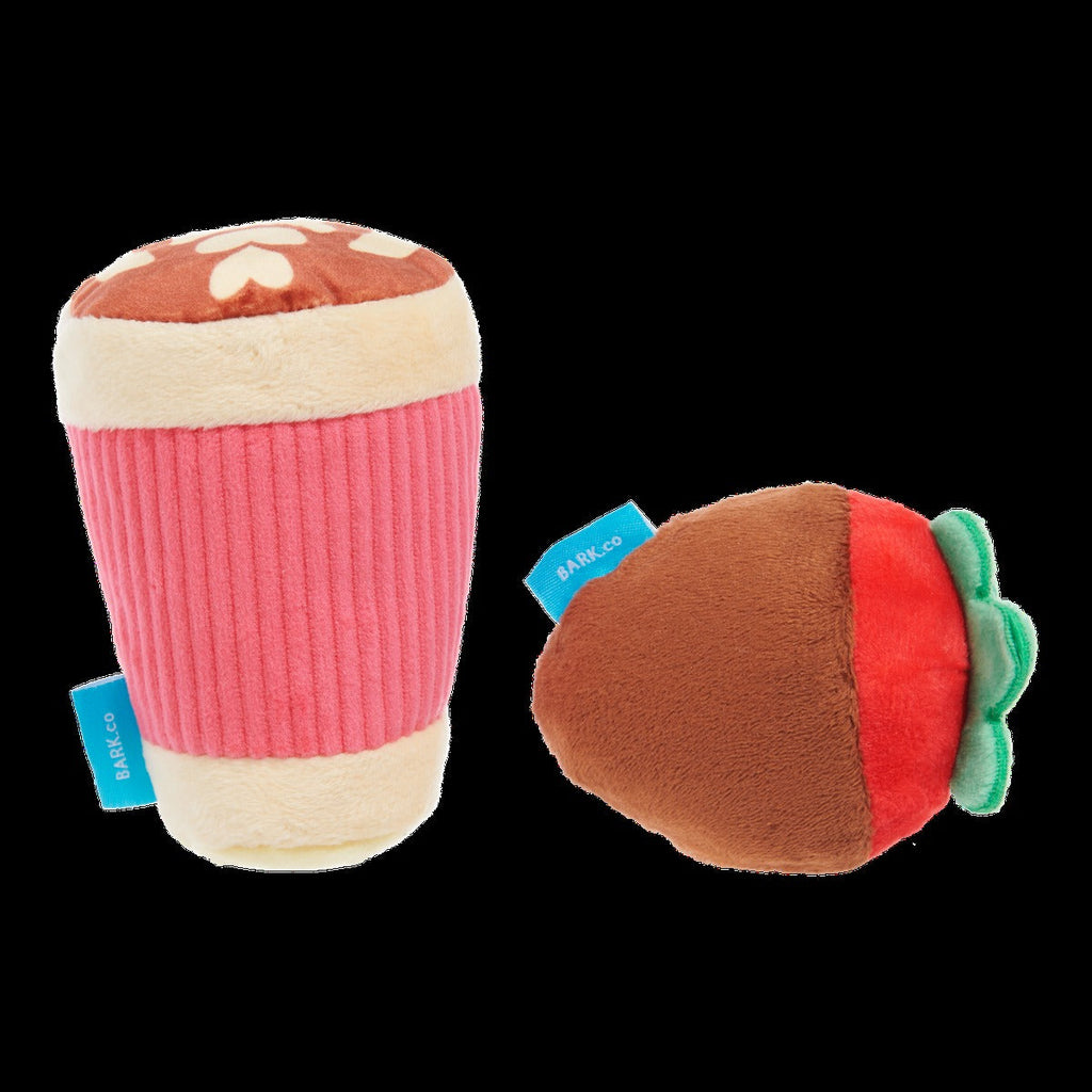 French Kiss Coffee Kit Plush Multi-Part Dog Toy