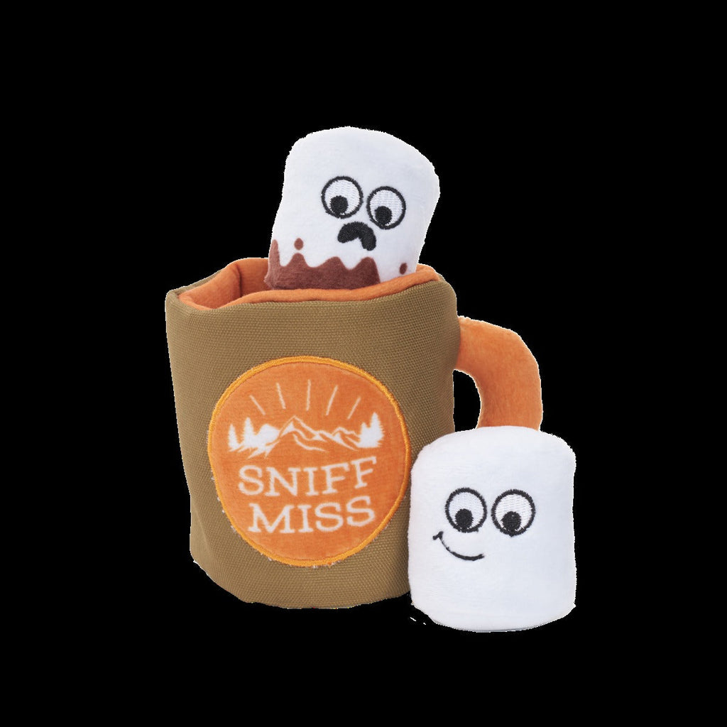 Ruffin It Mug Plush Multi-Part + Enrichment Dog Toy