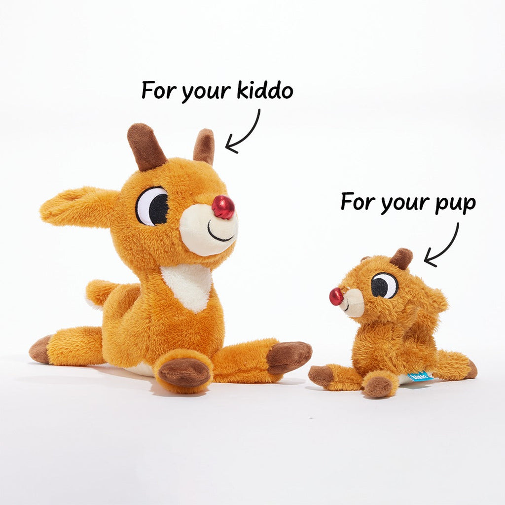 Runnin' Rudolph® Plush Multi-Part Kid + Dog Toy Bundle