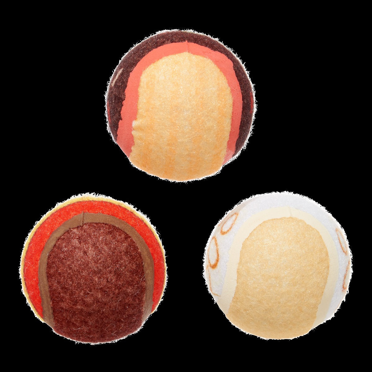 Ballscoti Cookies Plush Multi-Part Fetch Dog Toy