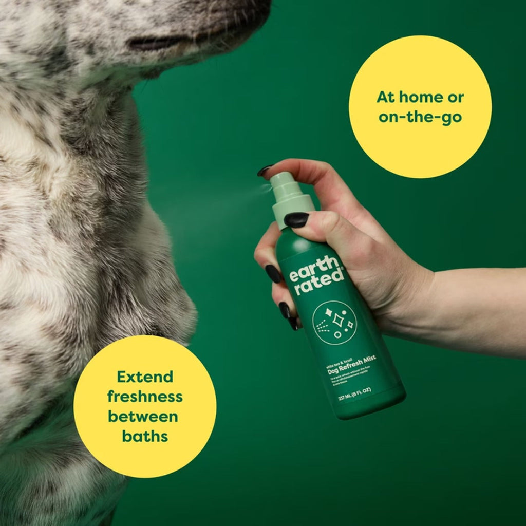 Earth Rated® Dog Deodorizing & Conditioning Refresh Mist, White Tea & Basil Scent, 8 oz