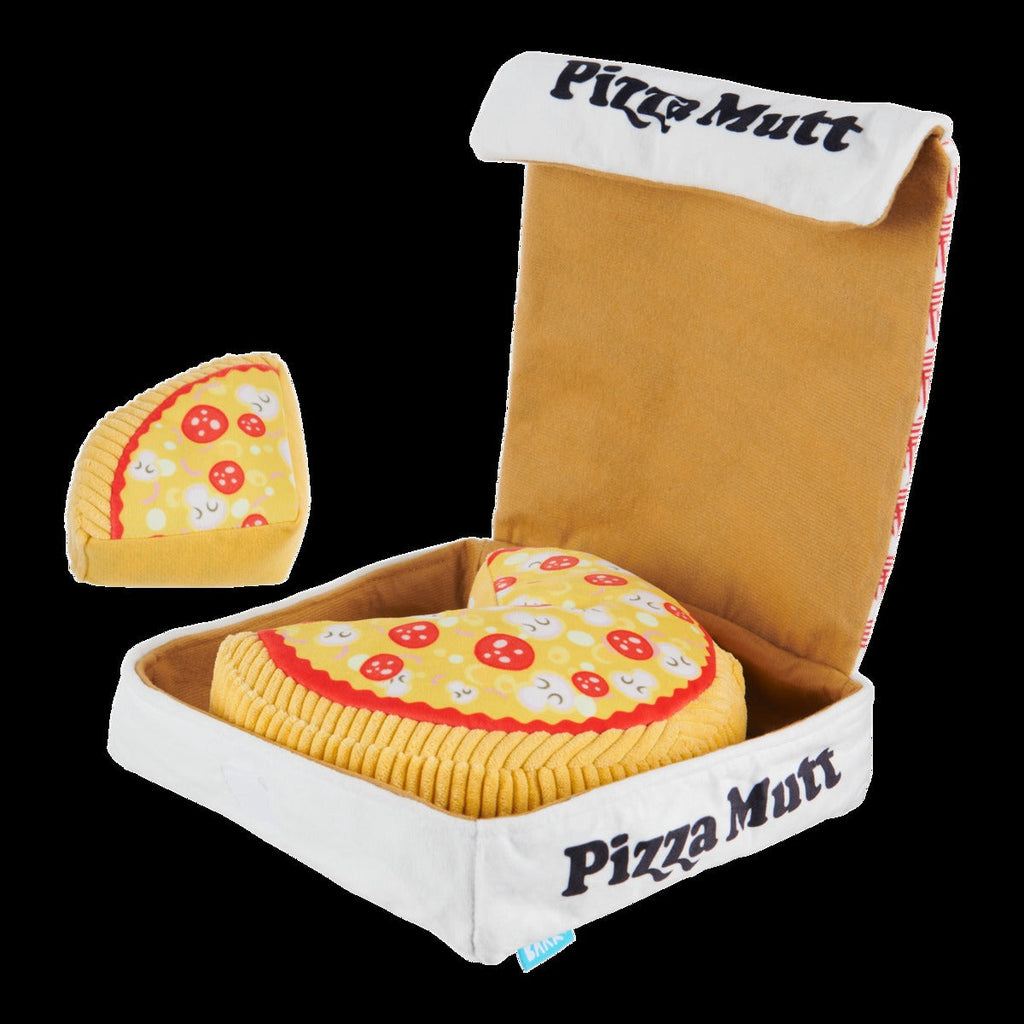 Pizza Pawty Plush Multi-Part + Enrichment Dog Toy