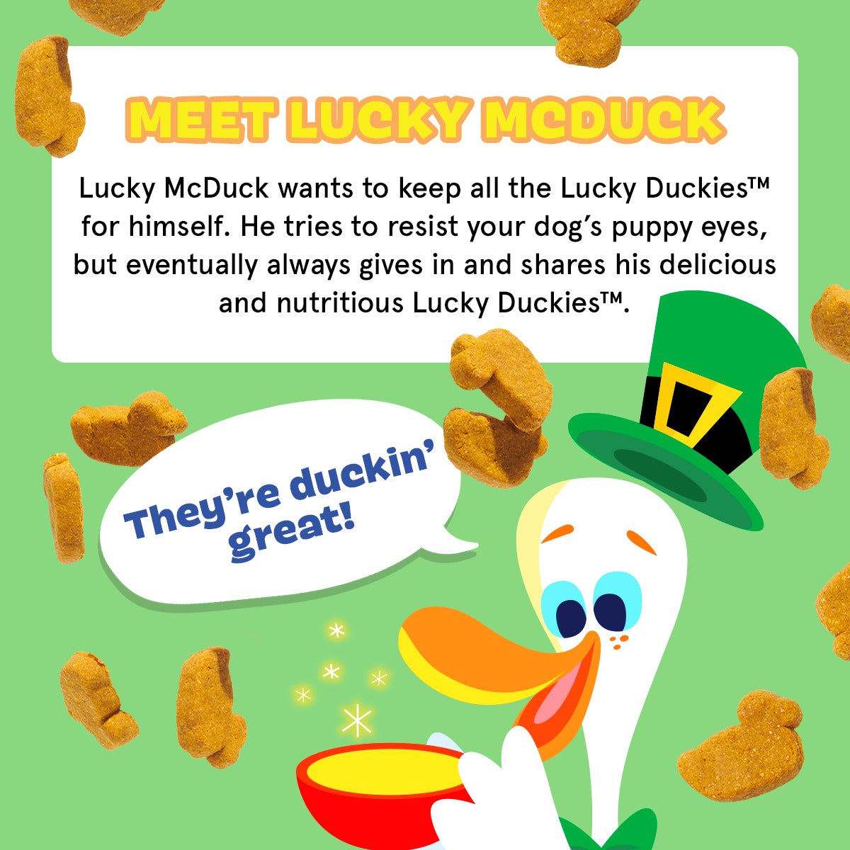 Lucky DuckiesTM Turduken Recipe Chicken Duck Turkey Soft & Chewy Dog Treats, 10 oz