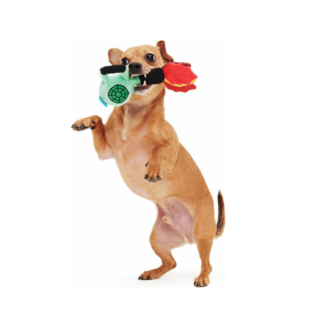 Leaf Blow-Wower Plush Tug Dog Toy
