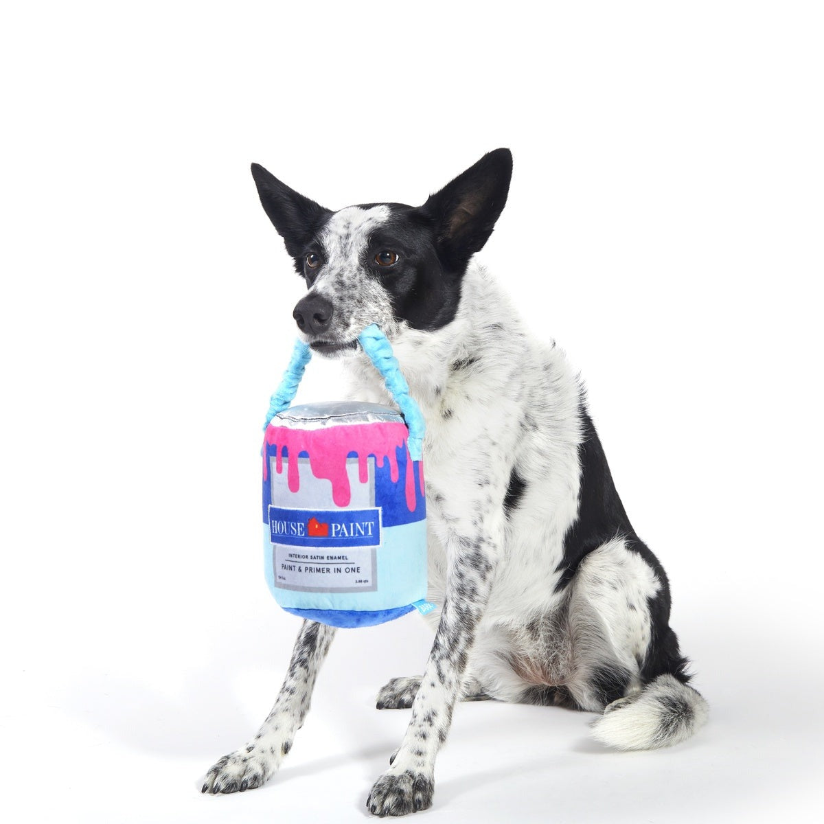 Kevin's Paint Can Plush Tug Dog Toy