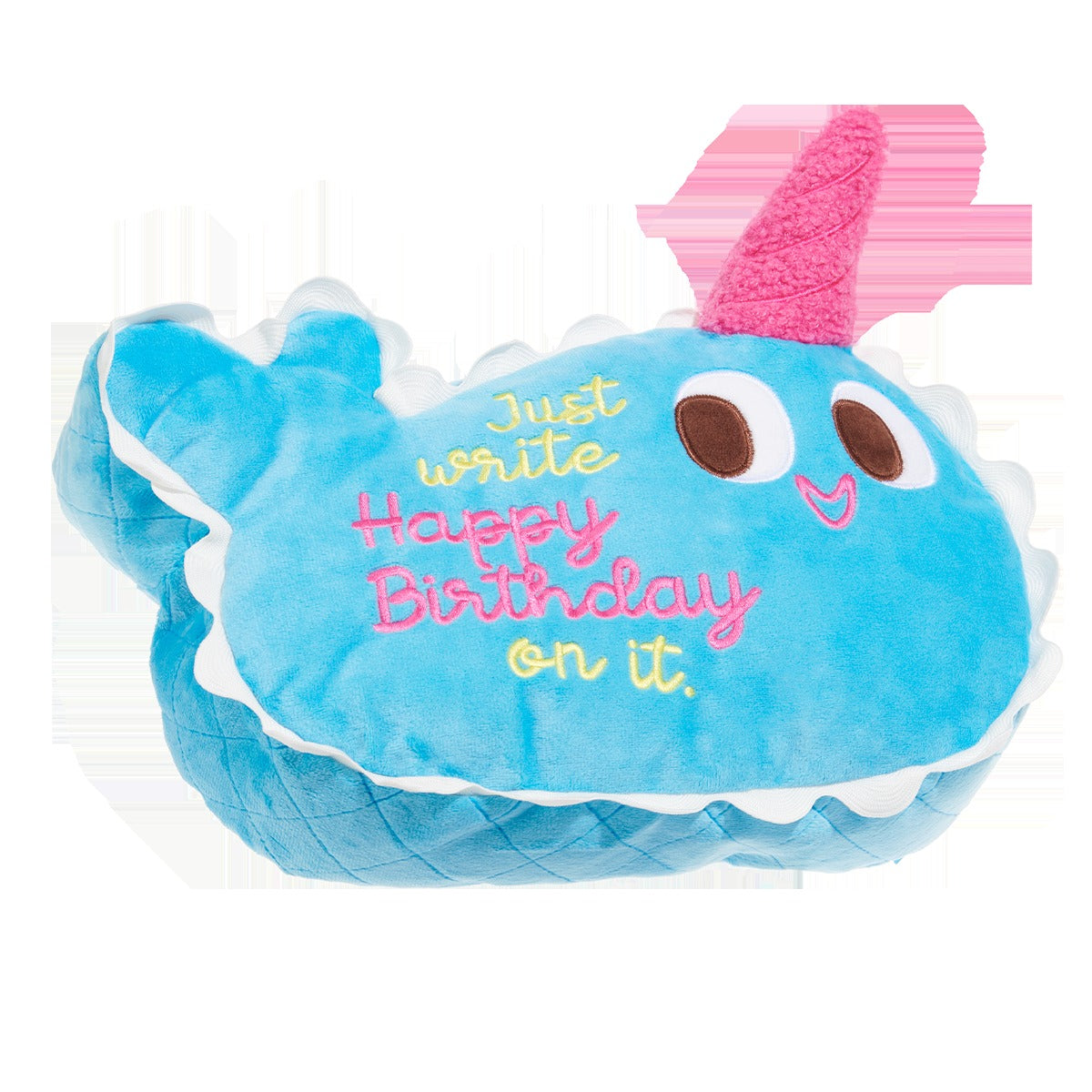 Pudgy the Narwhal Cake Plush Extra-Large Dog Toy