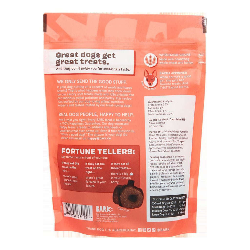 Jack-o-Loops Pumpkin Soft Baked Dog Treats, 4 oz