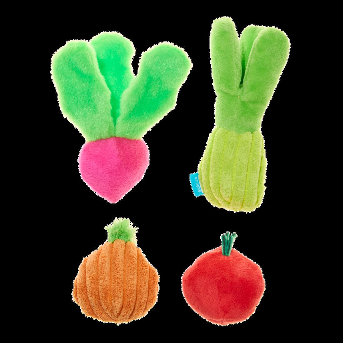 Garden Party Plush Multi-Part Tug + Fetch Dog Toy