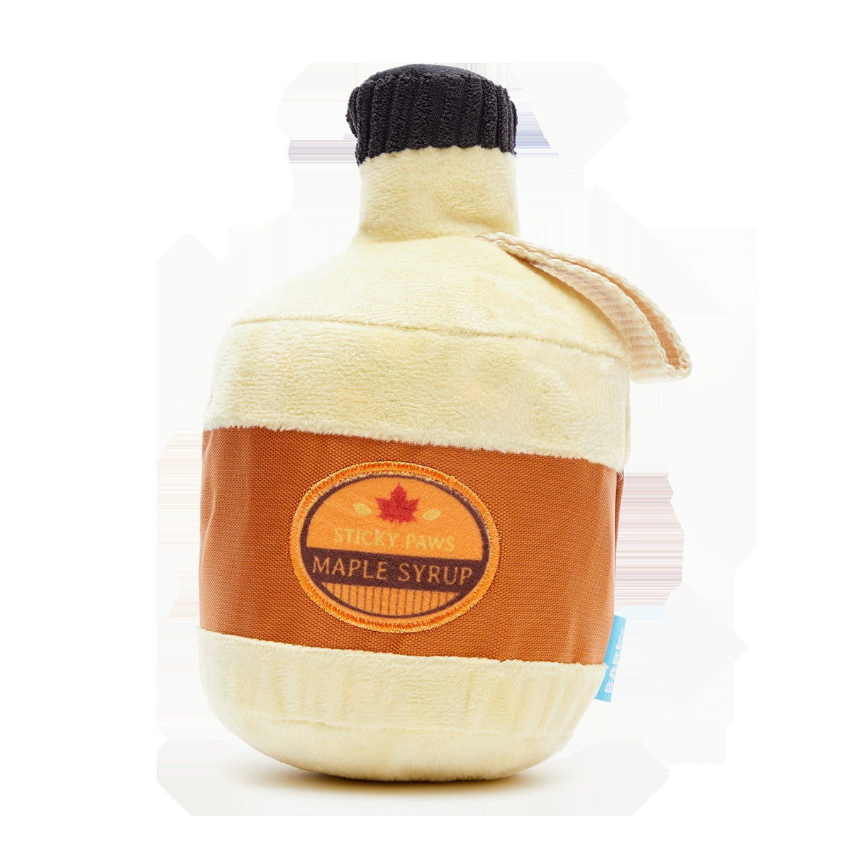 Sticky Paws Maple Syrup Plush 2-in-1 + Tug Dog Toy