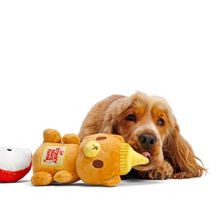 Squeaky New Year Bundle Plush Multi-Part Dog Toy