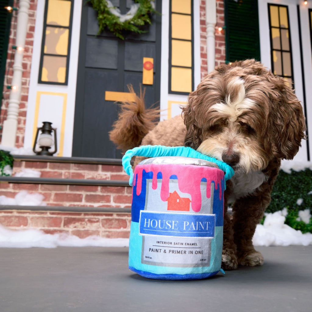 Kevin's Paint Can Plush Tug Dog Toy