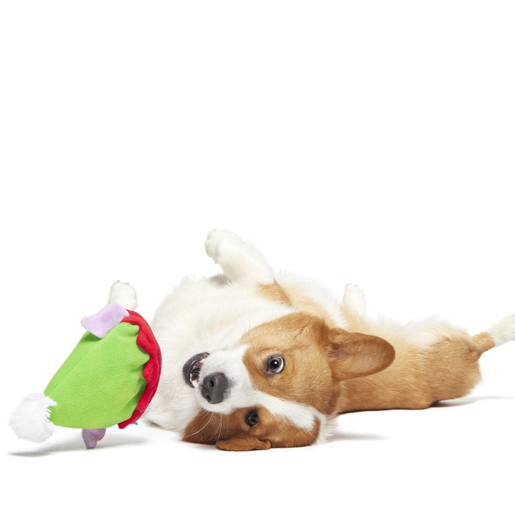 Santa's Little Yelper Plush Wearable Dog Toy