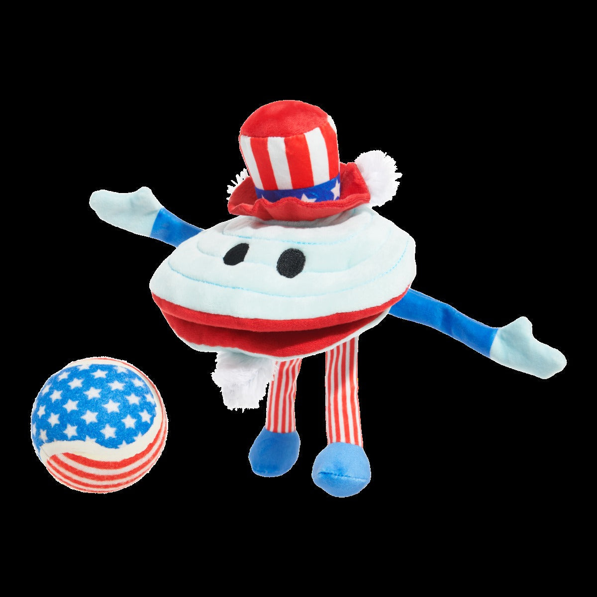 Uncle Clam Plush Multi-Part + Fetch + Enrichment Dog Toy