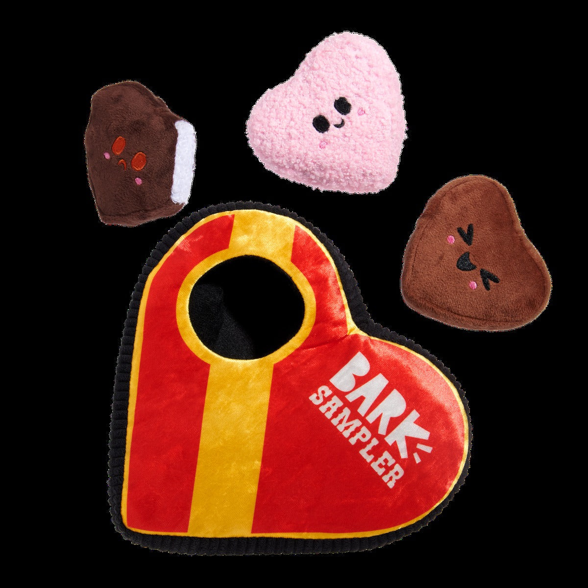 Barks of Chocolates Plush Multi-Part + Enrichment Dog Toy