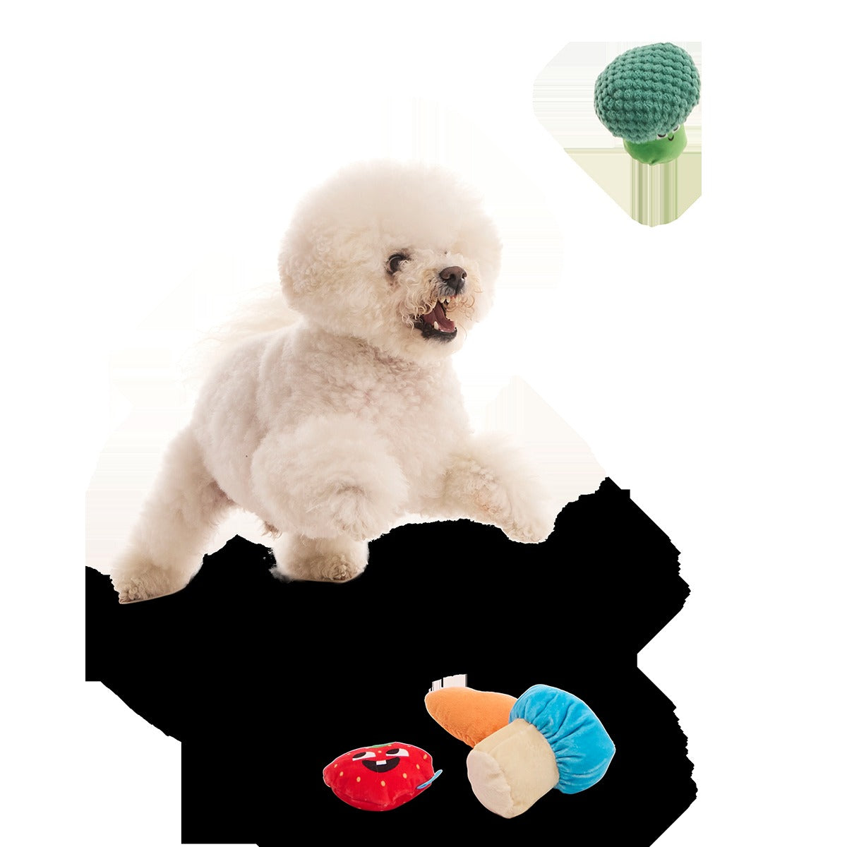 Veggie Patch Pals Plush Multi-Part Dog Toy