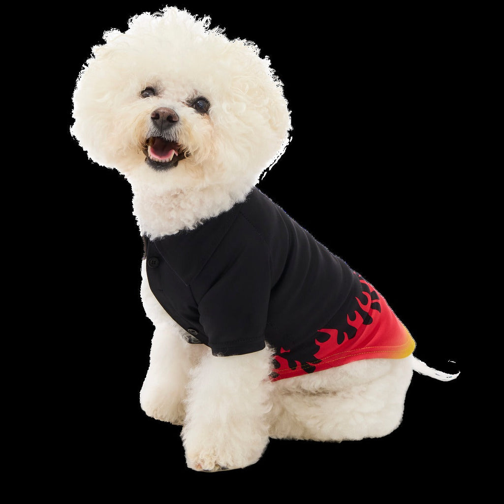 Flame Broiled Button-Down Dog Shirt