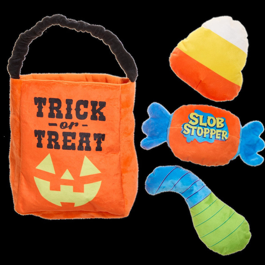 Candy Haul-O-Ween Plush Multi-Part + Tug + Enrichment Dog Toy