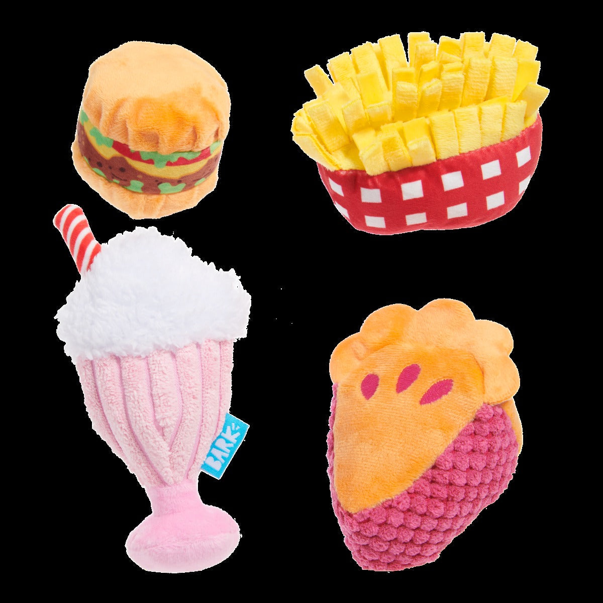 Dine & Dash Bundle Plush Multi-Part Dog Toy