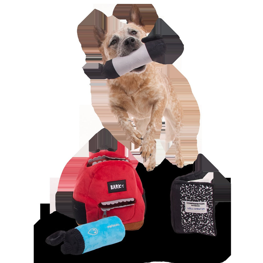 Teacher's Pet Backpack Plush Extra-Large + Multi-Part + Enrichment Dog Toy