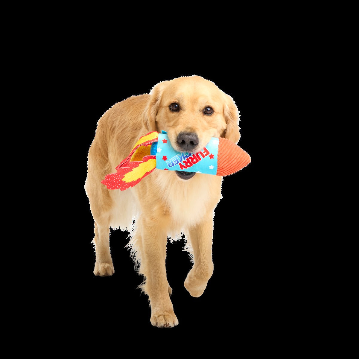 Furry Cracker Plush Tug Dog Toy